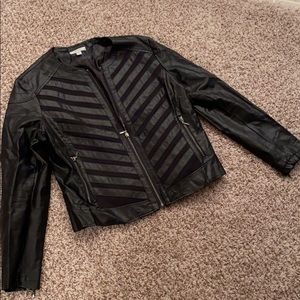 Faux leather jacket